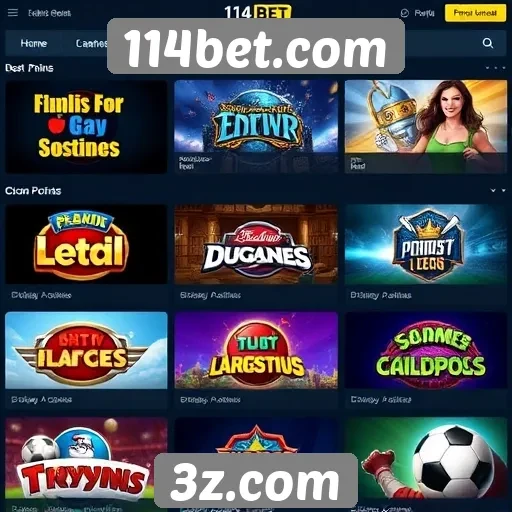 Jogos populares disponíveis na plataforma 114bet.com